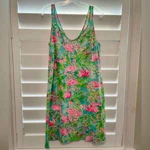 SOLD. Lilly Pulitzer Floridita midi dress. The print is gorgeous. EUC, size L